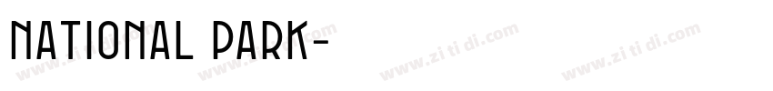 national park字体转换 national park字体转换